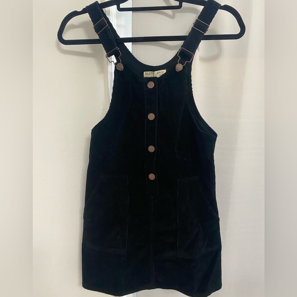 Zara Black Corduroy Kids Dress